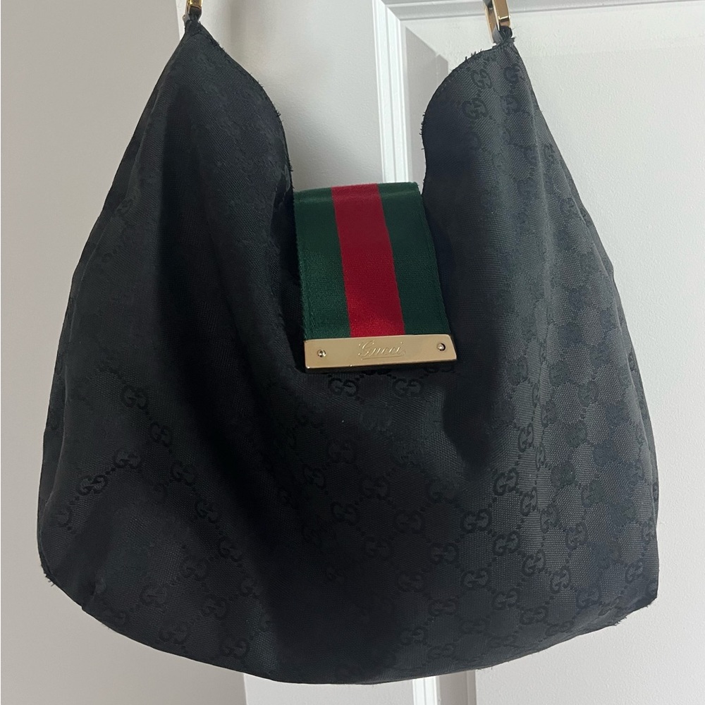 Gucci Canvas Web hobo bag